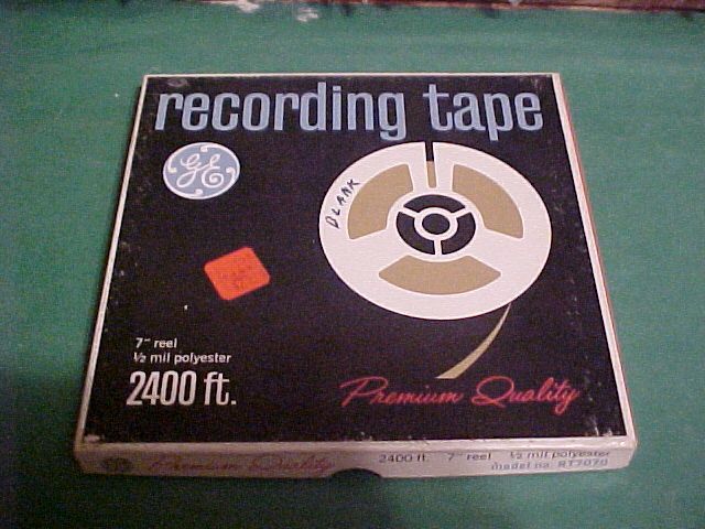 USED 7 REEL GE 2400 FT RECORDING TAPE MODEL RT7070  