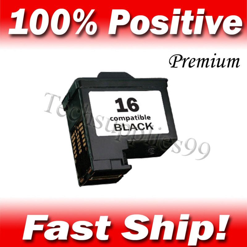 Lexmark 16 Black 10N0016 Printer Ink Cartridge Z13 Z17  