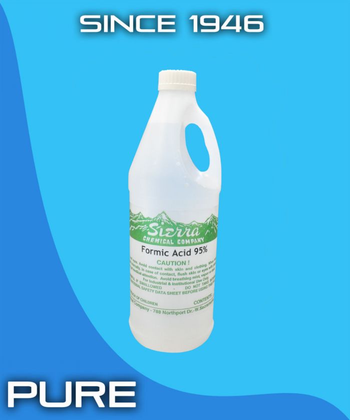 Formic Acid 95% Two   950ML Bee Keeping Etching Miticide Tanning 