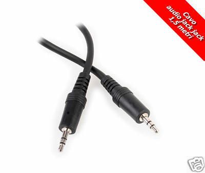 CAVO AUDIO STEREO JACK JACK 1,5 Metri PER , PC, AUTO  