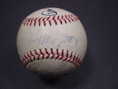 Multi Autograph Old Timers Day Ball Joe Dimaggio JSA  