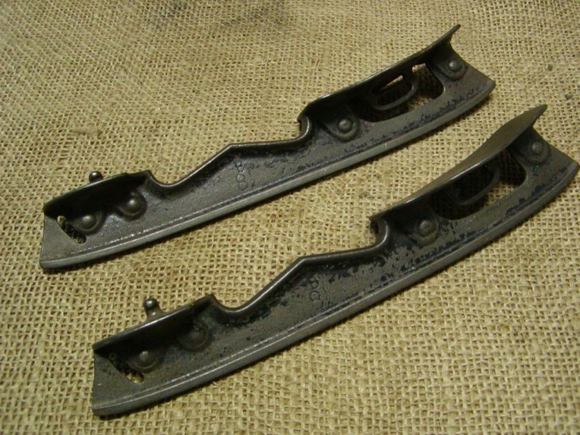 RARE Vintage Cast Iron Ice Skates Antique Early 1900s  