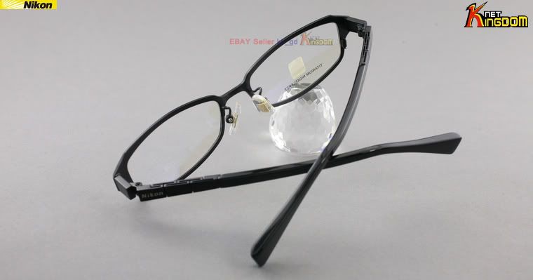 kk_gd Titanium Nikon AVANTI 0889T_Bk Rx Black Eyeglass Glasses Full 