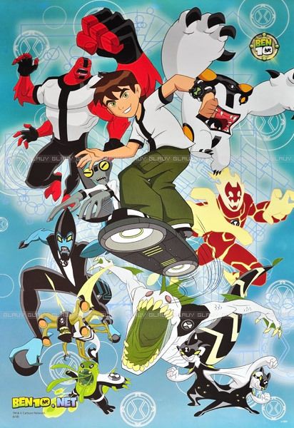 BEN10 Cartoon Animation Poster 23x35 All Hero Ben 10  