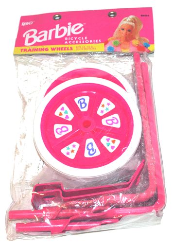 Barbie Hot Pink Training Wheels New / Fits 12, 16, 20  