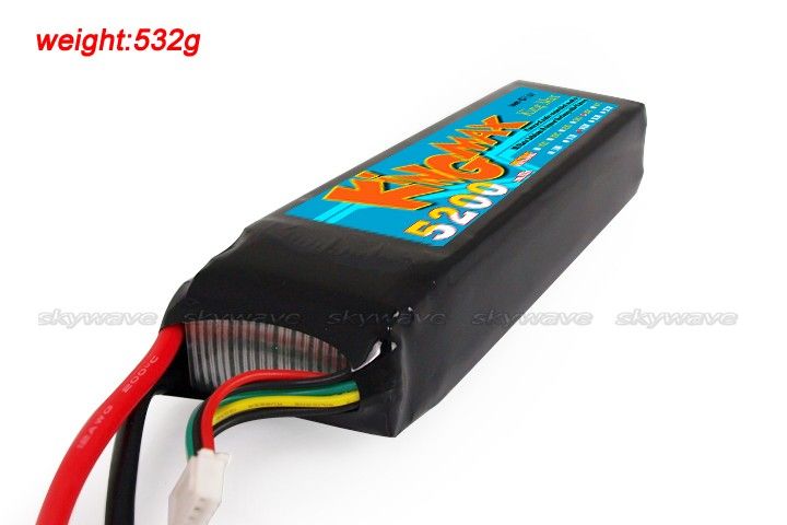 5200mAh 14.8v 35c lipo KingMax battery RC airplane new  