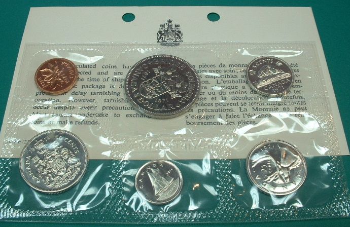 CANADA 1971 PROOF LIKE SET ***6 COINS***  