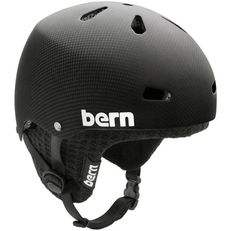 Bern Macon Carbon Fiber EPS helmet w/black winter liner  