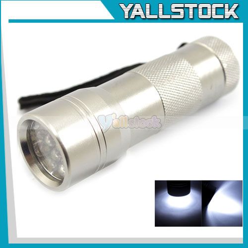 New Solar Power Supply Multi Function Flashlight Torch White And Blue 