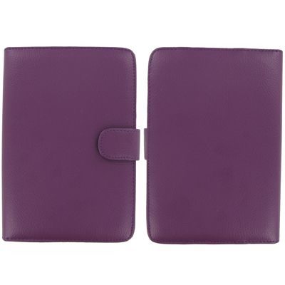 EMPIRE  Kindle Fire Purple Leather Folio Strap Case Cover 