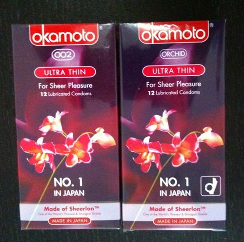 24 condoms OKAMOTO condom Japan 002 Orchid   Ultra Thin  