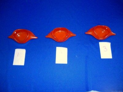 McKee GLASBAKE RED DEVILED CRAB BAKING SHELLS PATENT #124849  