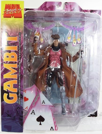 Marvel Select GAMBIT Diamond Select Action Figure NIP 7 inch  