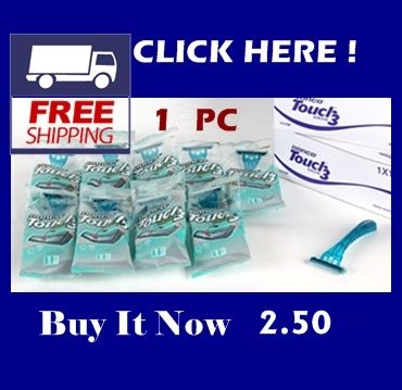 Mens Safe Shaving Disposable Razors 3 Blades Head Touch3  