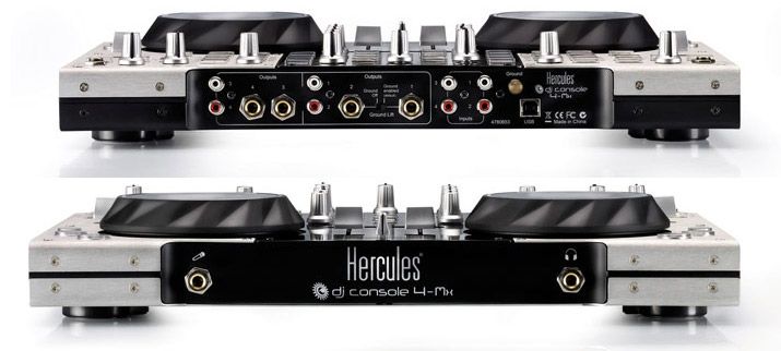 HERCULES DJ CONSOLE 4MX , 4 Track Pro DJ Mixer   NEW  