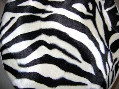 ZEBRA B&W (VELVET) Toilet Seat Lid & Tank Cover Set  