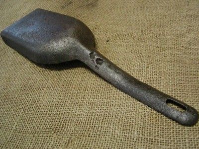 Vintage Cast Iron Fire Coal Shovel Antique Old Railroad  