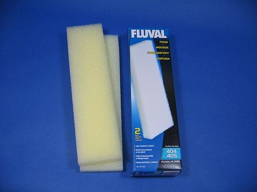 2x Hagen Fluval 404 405 Filter Foam Blocks 2 Pack pads  