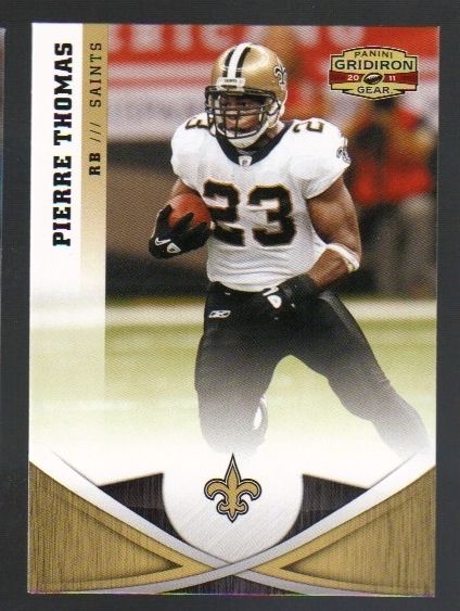 2011 Panini Gridiron Gear Football #115 Pierre Thomas New Orleans 