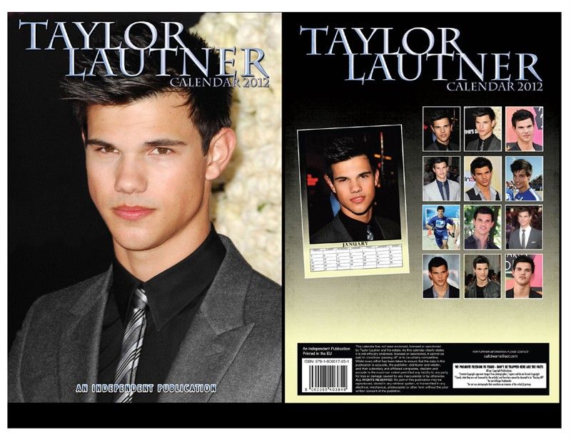 TAYLOR LAUTNER   TWILIGHT CALENDAR 2012 + FRIDGE MAGNET  