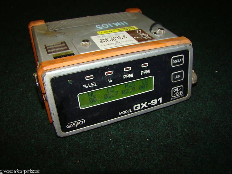 GasTech GX 91 Combustible Gas Detector  
