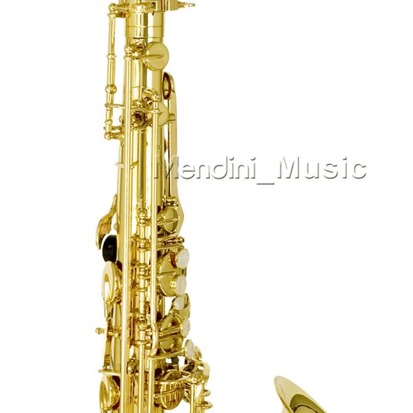 NEW STUDENT GOLD LACQUER TENOR SAXOPHONE SAX+$39 TUNER  