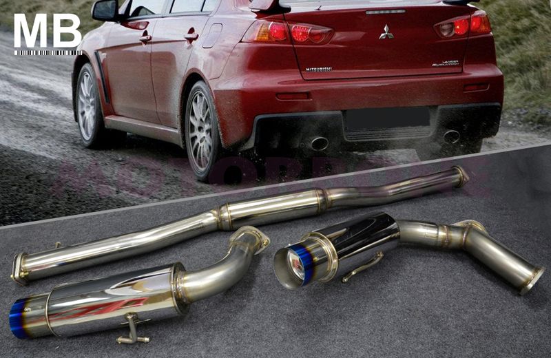   Evo 10 X Evolution 08 11 Catback Exhaust Muffler Fire Burn Tip  