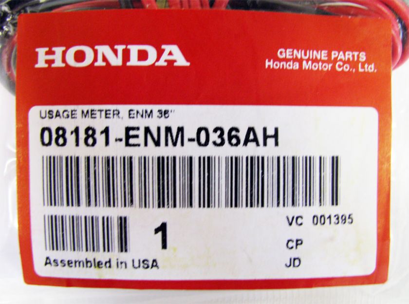 HONDA INVERTER GENERATOR HOUR METER W/ TACH FOR EU2000i  