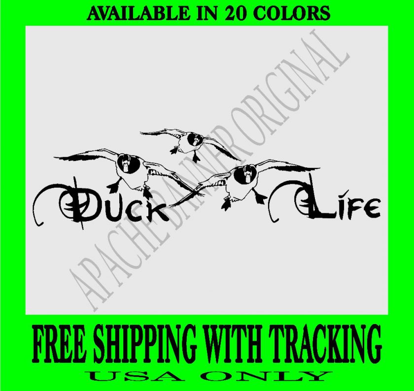 DUCK HUNTING DECAL Goose Lab Dog Geese Mallard 867DL2  