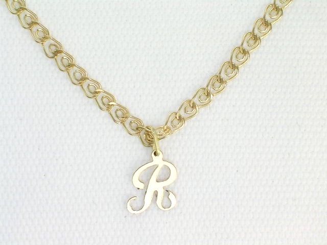 GENUINE 14K GF SCRIPT INITIAL LETTER 18 NECKLACES  