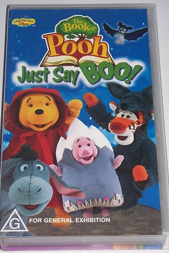 THE BOOK OF POOH JUST SAY BOO VHS VIDEO  