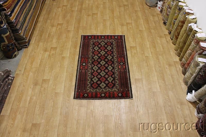 RARE 60 YEARS OLD ANTIQUE 4X6 BALOUCH PERSIAN ORIENTAL AREA RUG WOOL 