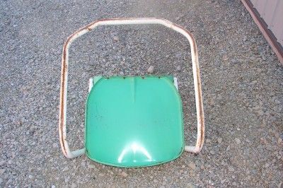 Vintage Metal Lawn Chair With Shell Back  