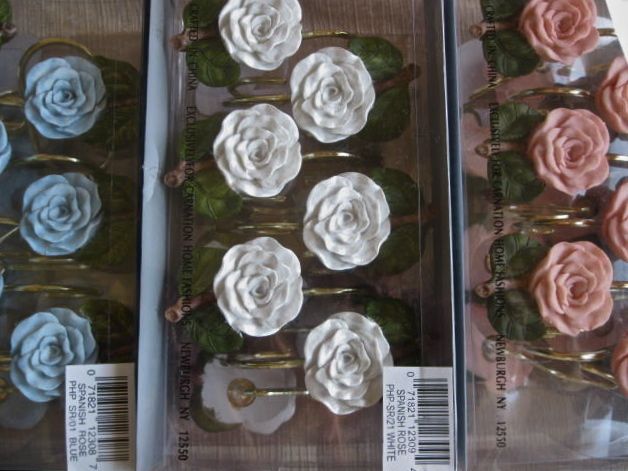 Rose Shower Hooks Pasadena, Spanish or Cottage Shabby  