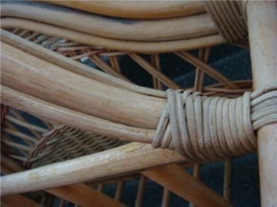 Vintage Rattan Magazine Rack/Holder Bentwood 60s *WOW*  