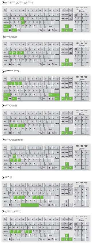 Samsung Qsenn Korean English Keyboard SEM DT35 Black  