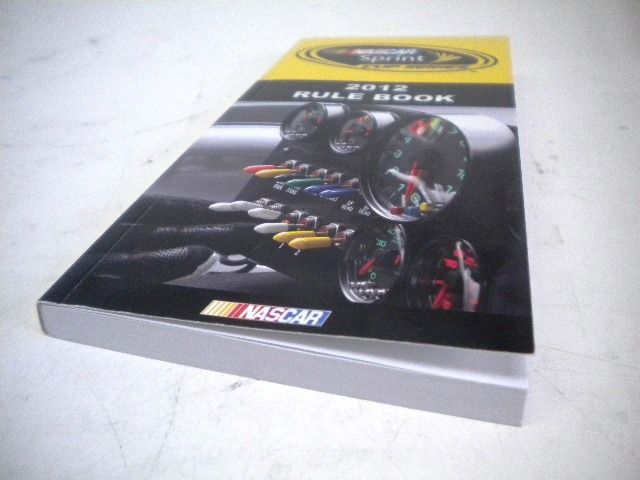 NASCAR 2012 Rule Book NEW Sprint Cup Series Perfect Diagrams Rules 