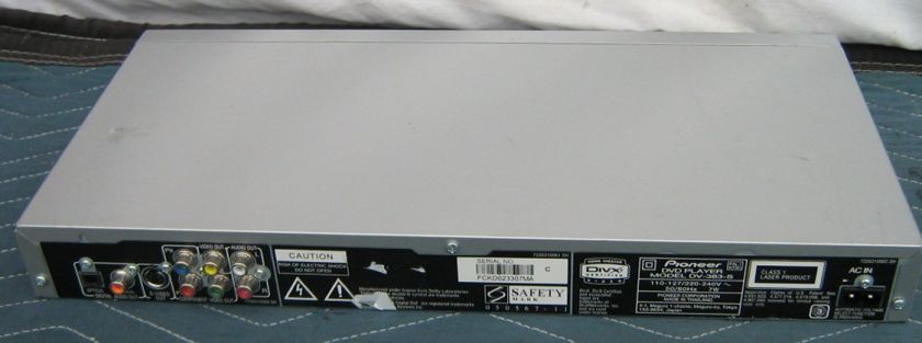 Pioneer DV 383 S Multi Volt DVD Player DV383S DV 383  