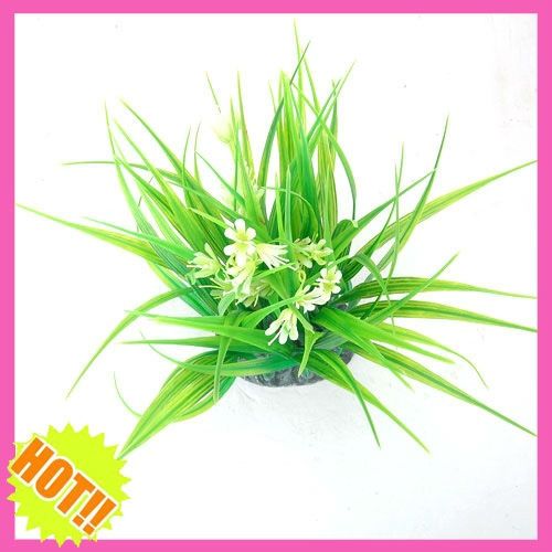 9pcs Aquarium Plastic Plants Tree Ornament Decoration  