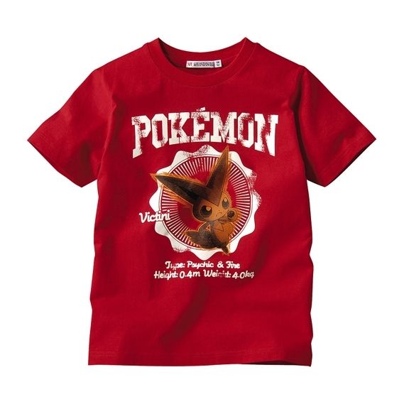 NEW UNIQLO × POKEMON Kids T shirt VICTINI RED size150  