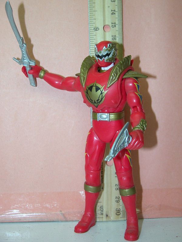 274) Power Rangers action figure PRDT Dino Thunder fighting Red 