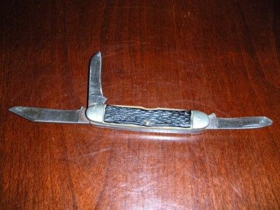 VINTAGE CAMILLUS FOLDING KNIFE 3 BLADES MADE IN NY  