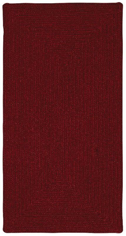 Capel Manteo Oval/Rectangle Braided Rug Deep Red #550*  