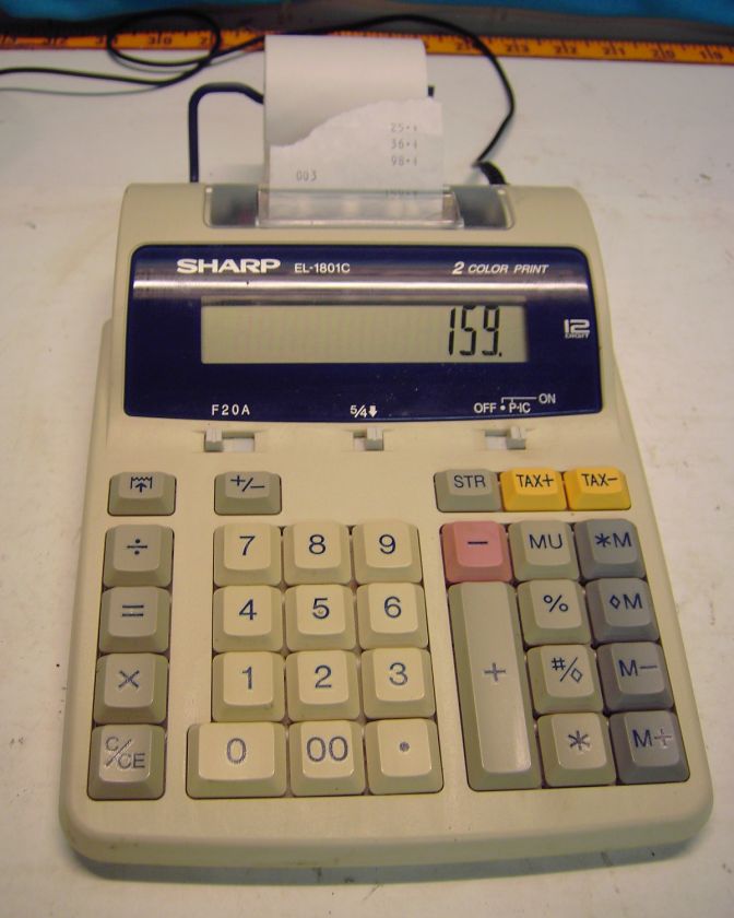 Sharp EL 1801C Scientific Printing Calculator  