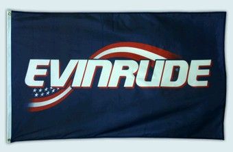 BRP Evinrude E Tec Navy Flag 3 x 5 0764658  