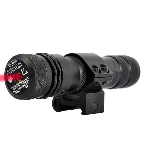 Long Range Tactical Red Laser Gun Sight for Rifles (Weaver Rail Mount 