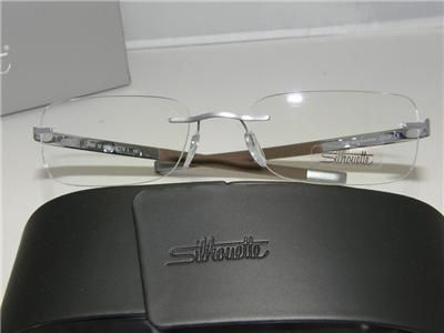 NEW AUTHENTIC RIMLESS SILHOUETTE 7600 6050 EYEGLASSES  