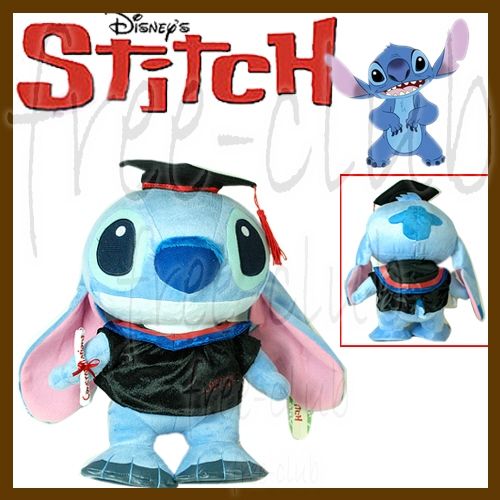 DISNEY LILO & STITCH Graduation Doll 12 Soft Plush Toy  