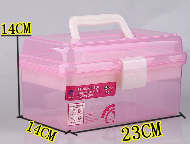 Double Layer Beauty Tool Storeage Case Box J0790 3  