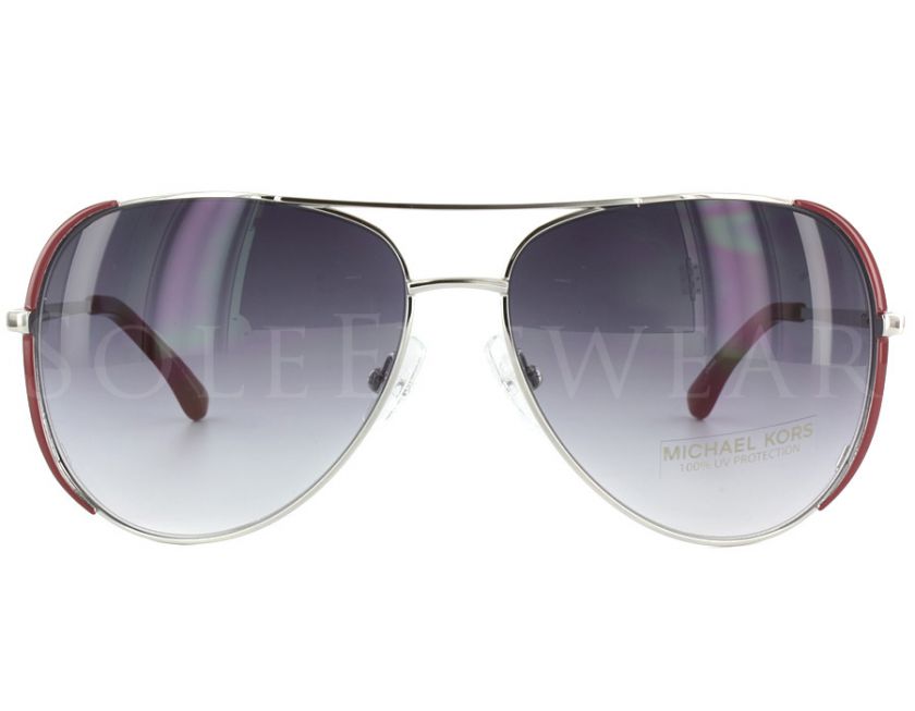 NEW Michael Kors 2045S 625 M2045S 2045 Sicily Red Aviator Sunglasses 